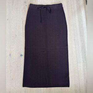 Massimo Dutti Dark Brown Pencil Skirt